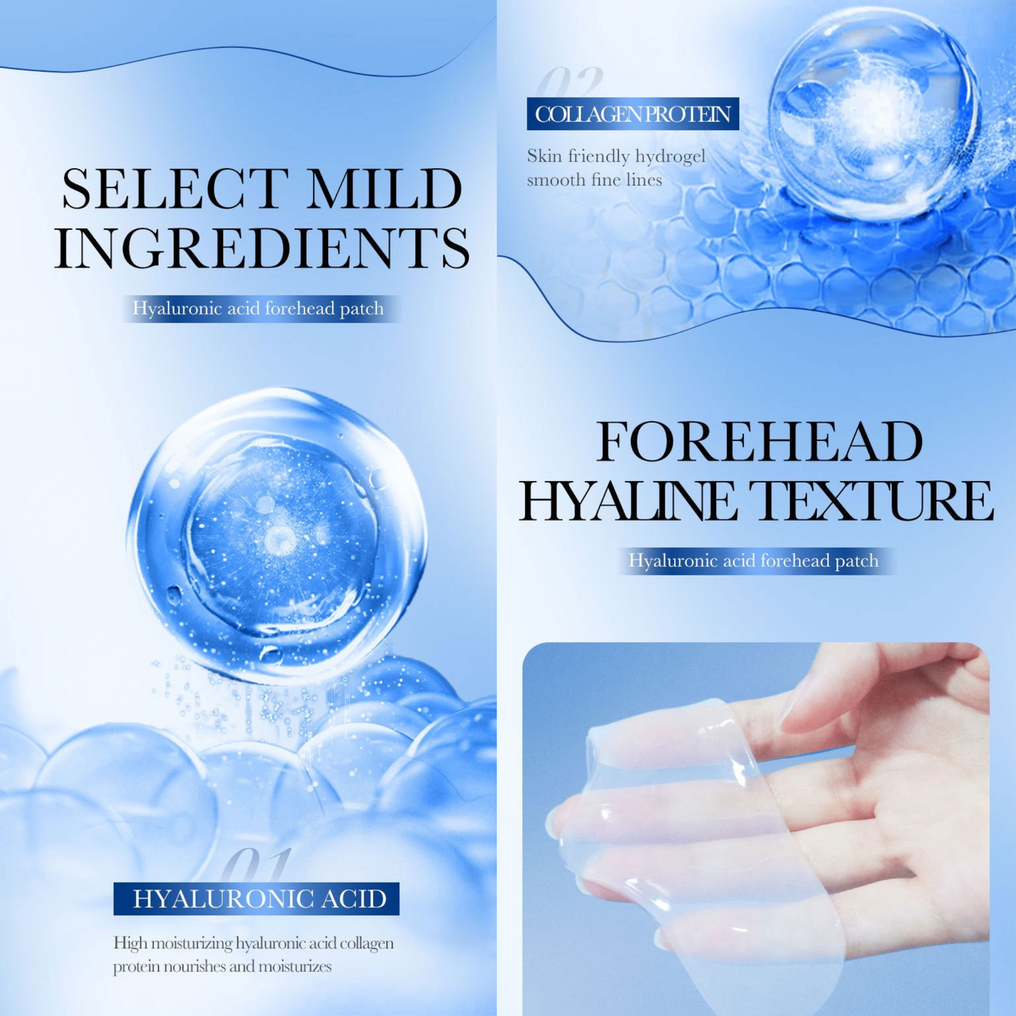 SADOER Forehead Smoothing Collagen Patch 12pcs