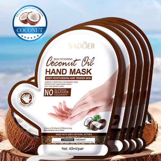 SADOER Coconut Oil Hand Mask 6 PCS