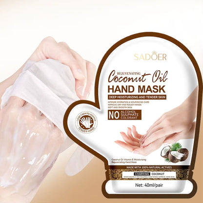 SADOER Coconut Oil Hand Mask 6 PCS