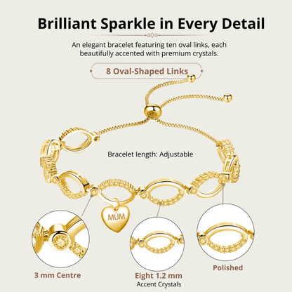 Multi-Link Infinity Mum Bracelet with Message Card