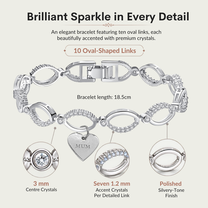 Multi-Link Infinity Mum Bracelet with Message Card