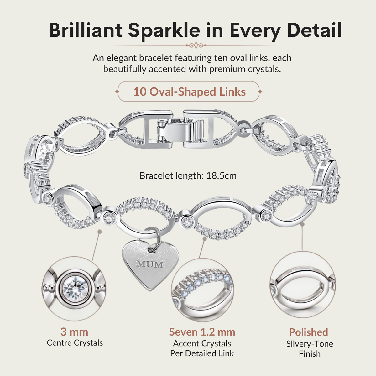 Elegant Infinity Bracelet Set for Mum and Dad