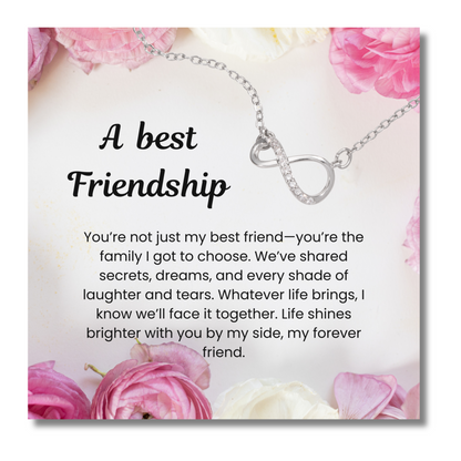 To My Best Friend Infinity Bracelet with Message Card