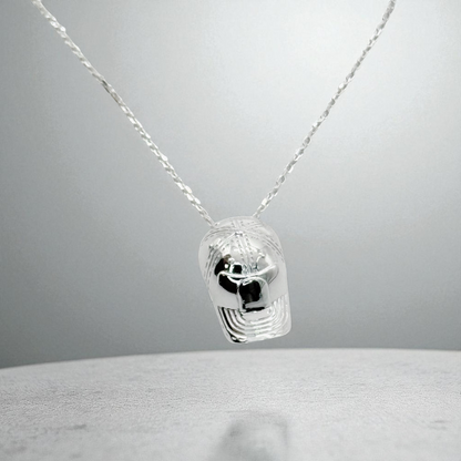 S925 Sterling Silver Iconic Cap Necklace