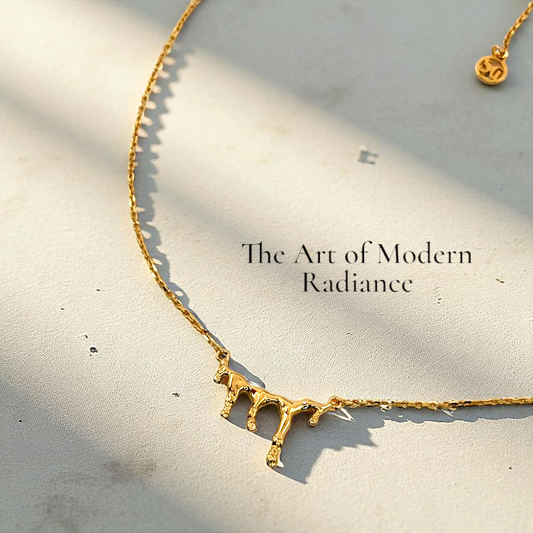 S925 Sterling Silver Molten Gold Drip Necklace