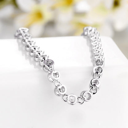Tennis Crystal Bracelet and Drop Earrings Set