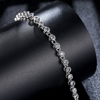 Tennis Crystal Bracelet and Drop Earrings Set