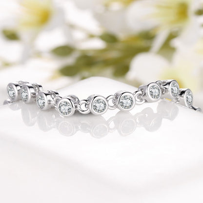 Tennis Crystal Bracelet and Drop Earrings Set