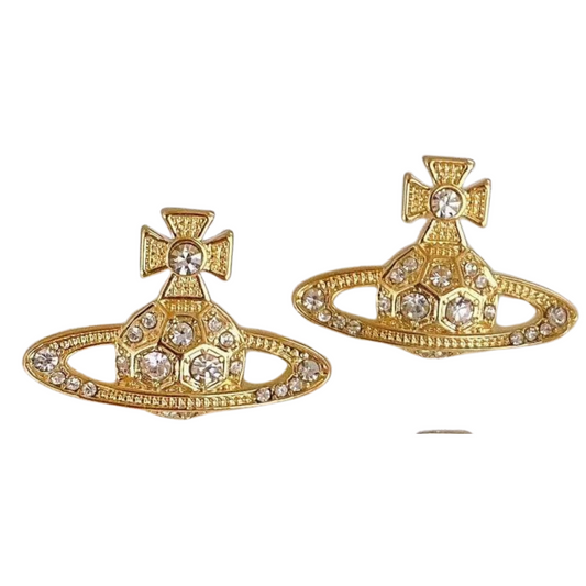 Designer Inspired Regal Orb Stud Sterling Silver Post Earrings