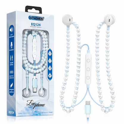 Pearl Effect Luxury In-Ear Headphones For Sports Running Gym Travel Built-In Mic