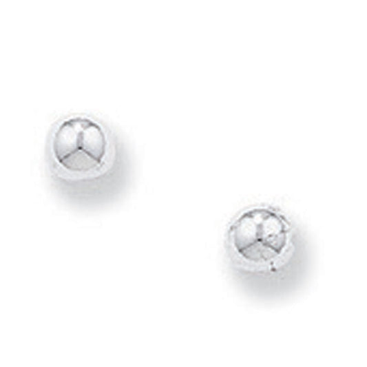 Sterling Silver 3mm Ball Stud Earrings