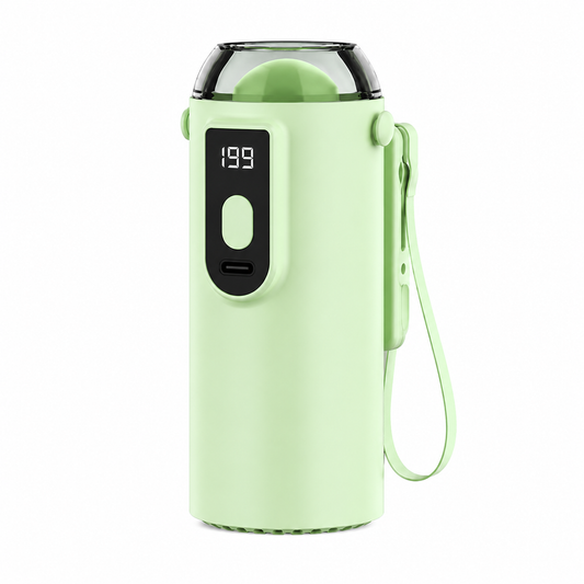 Versatile Clip On Portable Mini Turbine Fan with Digital Display with Hanging Strap