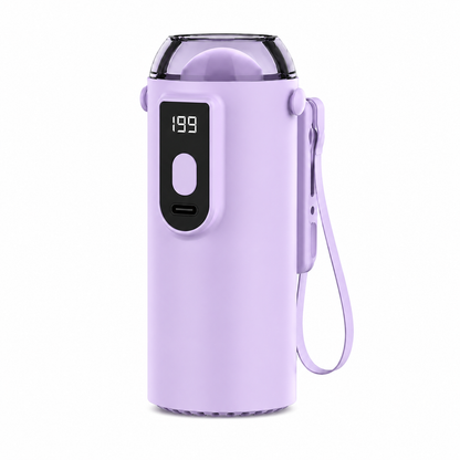 Versatile Clip On Portable Mini Turbine Fan with Digital Display with Hanging Strap