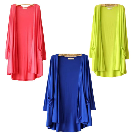 20pc_Lightweight Open Front Cardigan for Women