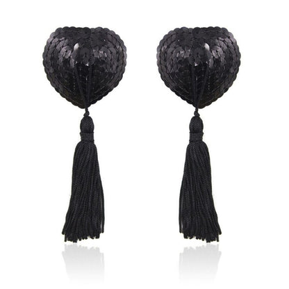 Sequin Nipple Tassels In Black or Red