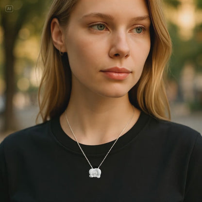 S925 Sterling Silver Orchid Bloom Necklace