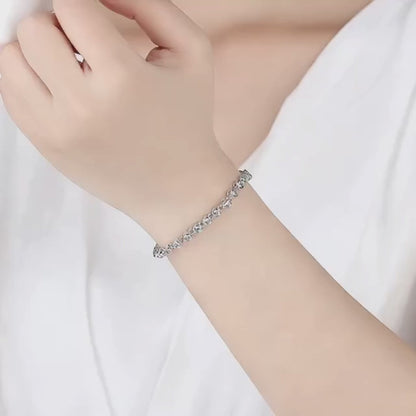 Tennis Crystal Bracelet and Drop Earrings Set