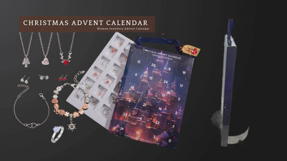 Christmas Jewellery Advent Calendar 2024 – Featuring a Moissanite Diamond Necklace and Personalised Message Tag