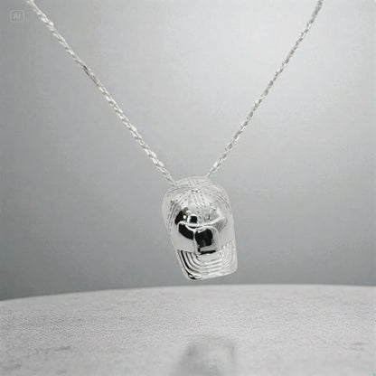 S925 Sterling Silver Iconic Cap Necklace