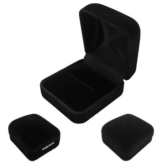 Premium Black Velvet Ring Jewellery Boxes Pack of 12/24/48