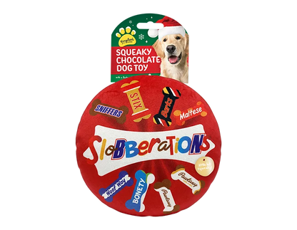 Christmas Chocolate Box Squeaky Dog Toy